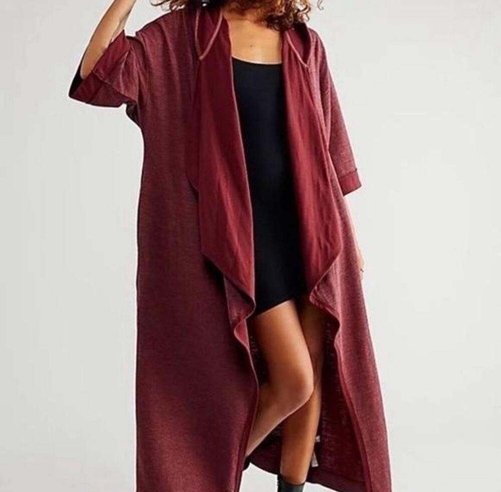 Free People Beach Jet Set Cardigan Duster Hoodie Size XS/S